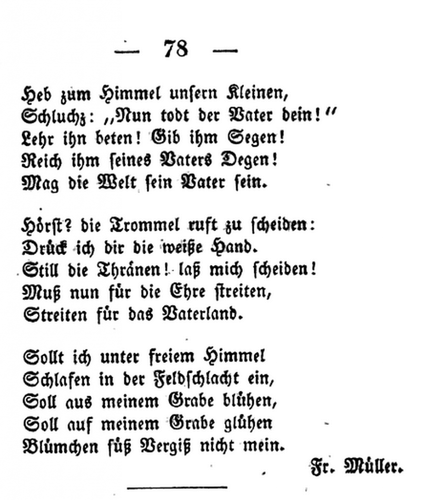 Aus "Deutsche Lieder zum Schutz und Trutz"